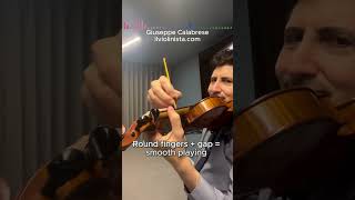Keep a gap under the left hand while Playing Violin