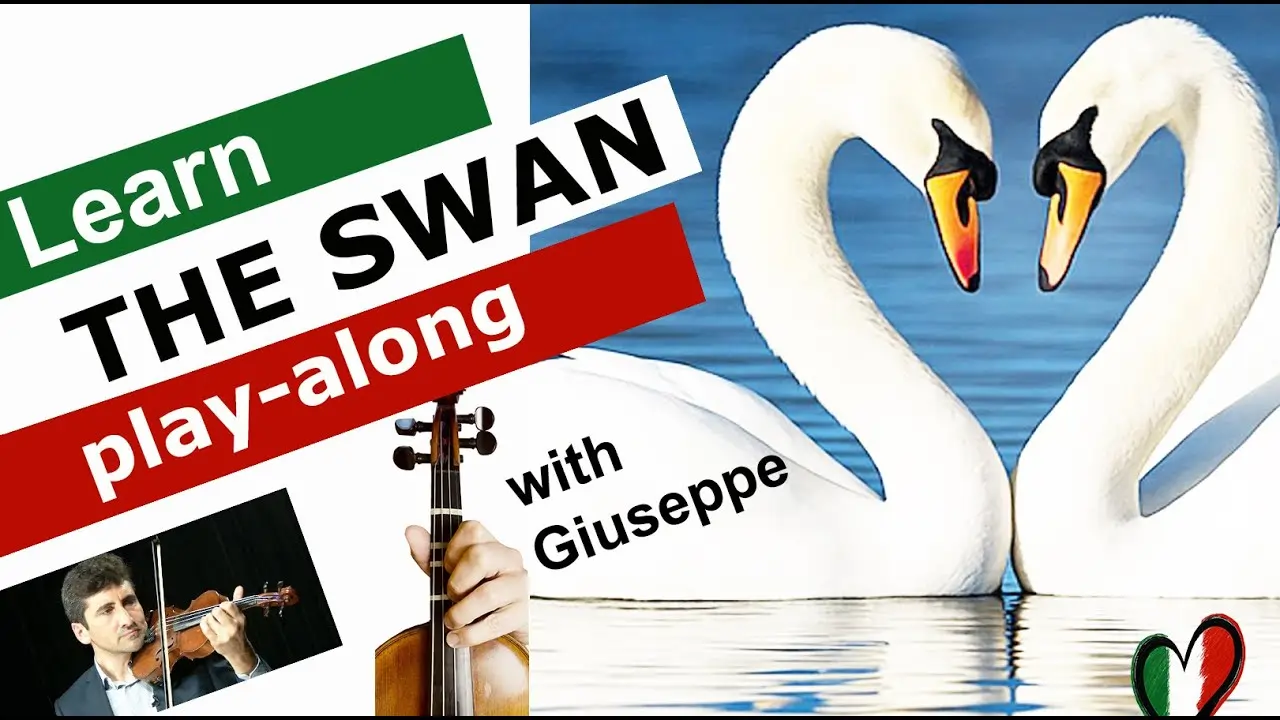 The Swan Camille Saint-Saëns | Violin Play-Along + Piano