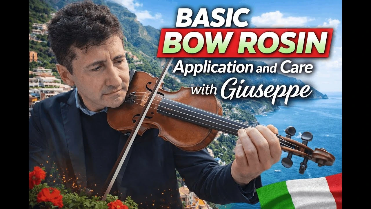  Violin Bow Rosin Application and Care with Giuseppe